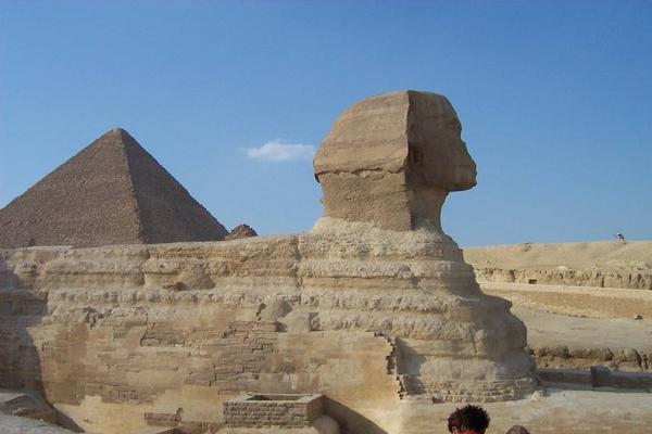 Giza and sphinx pyramid